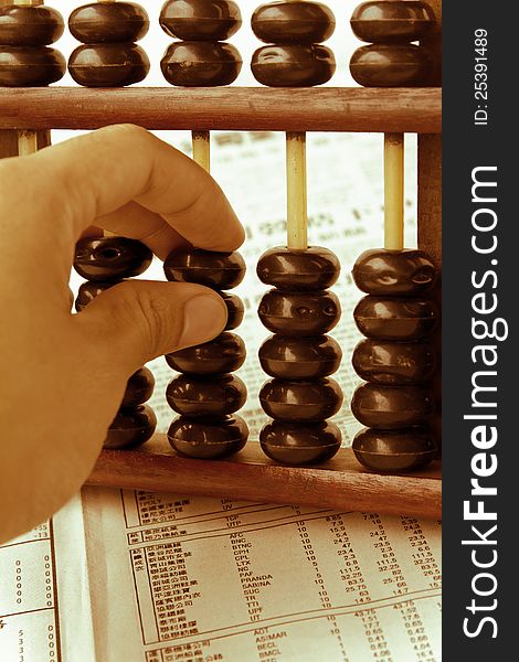 Hand hold abacus