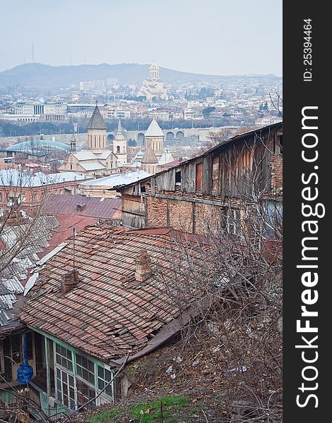 Panoramic view of  Tbilisi. Georgia. Panoramic view of  Tbilisi. Georgia.