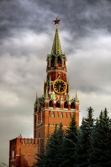 Spasskaya Tower Royalty Free Stock Photos