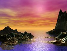 Beautiful Seascape Royalty Free Stock Images Beautiful Seascape Royalty Free Stock Images