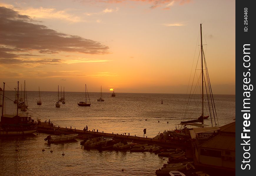 Sunset In Martinique