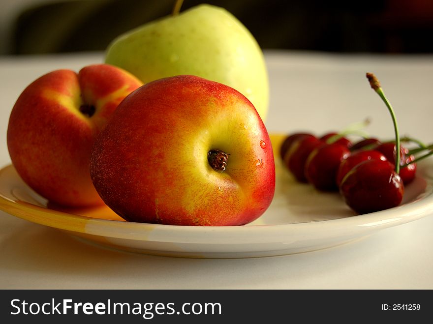 Plate of fruits