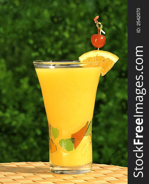 Glass Of Fresh Squeezed Organi