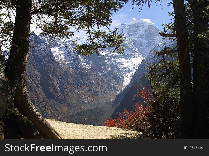 Himalaya Mountain Peak - Nepal, Khumbu - Aisa