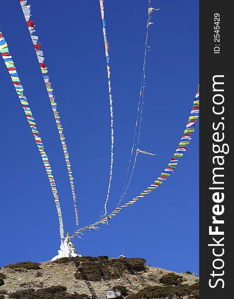 Himalaya Stupa from Nepal - Asia - Khumbutal. Himalaya Stupa from Nepal - Asia - Khumbutal