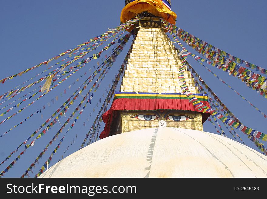 Himalaya Stupa from Nepal - Asia - Kathmandu. Himalaya Stupa from Nepal - Asia - Kathmandu