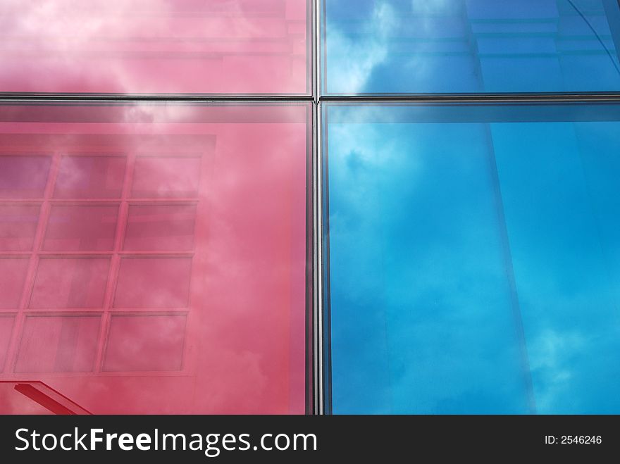 Colorful tinted glass