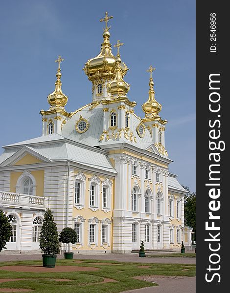 The church in Sankt Petersburg