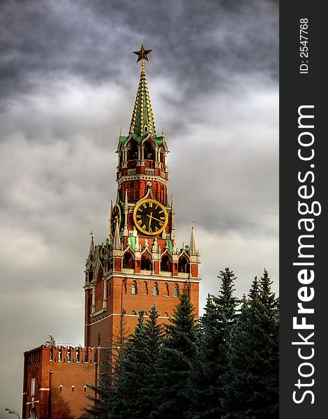 Tower in the Moscow Kremlin. Tower in the Moscow Kremlin