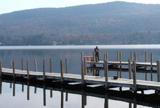 Lone Fisherman Stock Photo Lone Fisherman Stock Photo