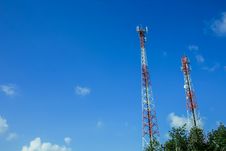 Communications Tower Royalty Free Stock Photos Communications Tower Royalty Free Stock Photos