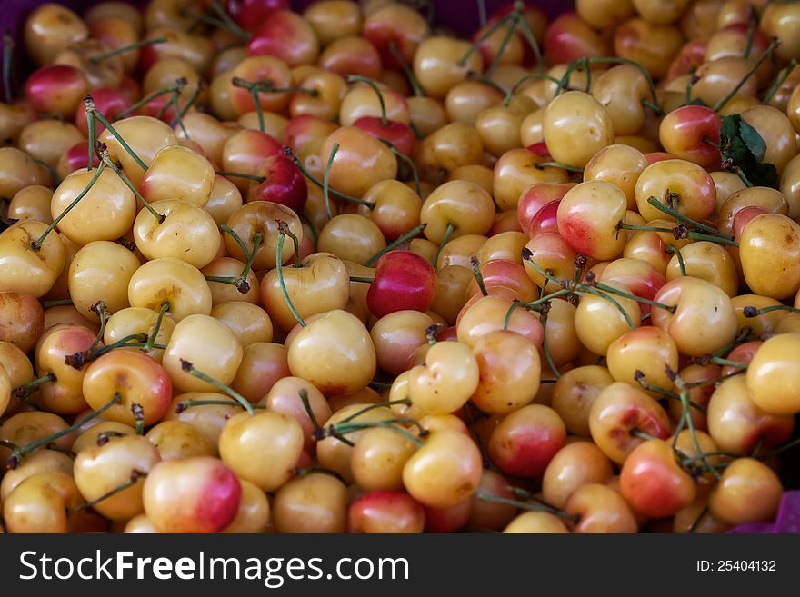Cherries at the farmer's market