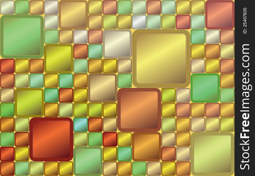 vector Abstract background of colored squares