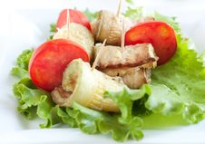 Fried Zucchini With Fresh Tomatoes Stock Images Fried Zucchini With Fresh Tomatoes Stock Images