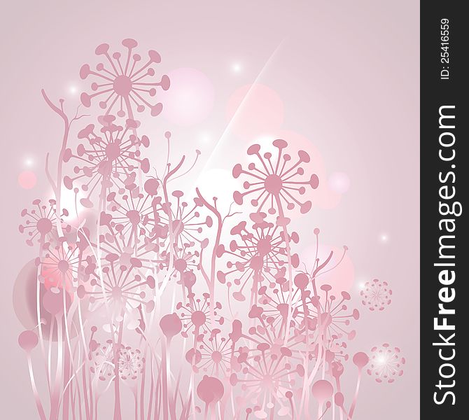 EPS10 abstract floral background. Vector illustration. EPS10 abstract floral background. Vector illustration