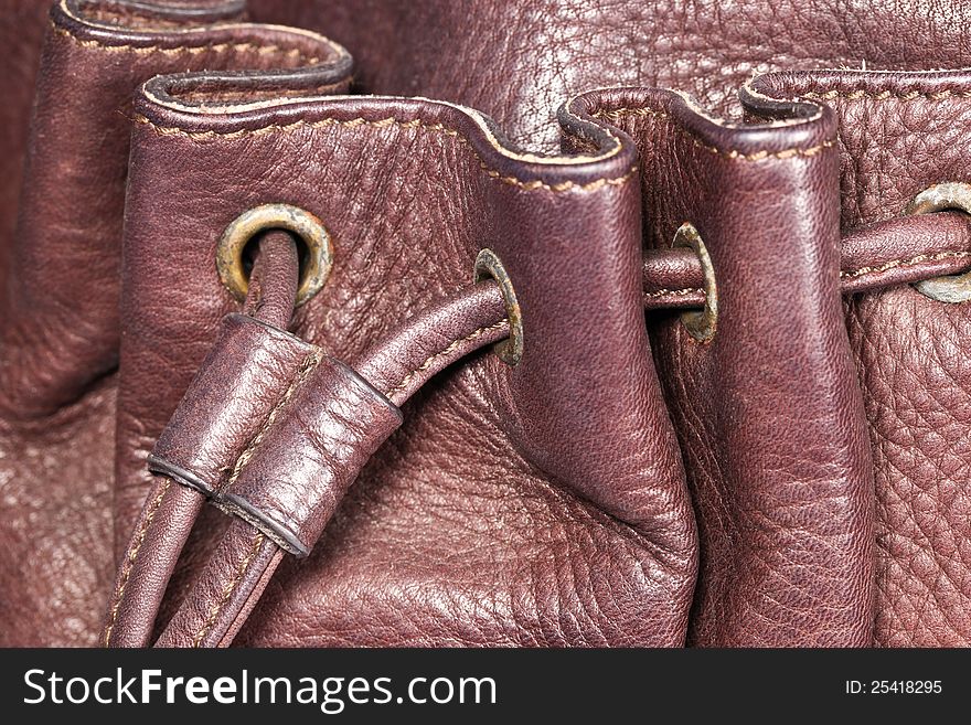 Close up pocket on Ladies hand bag