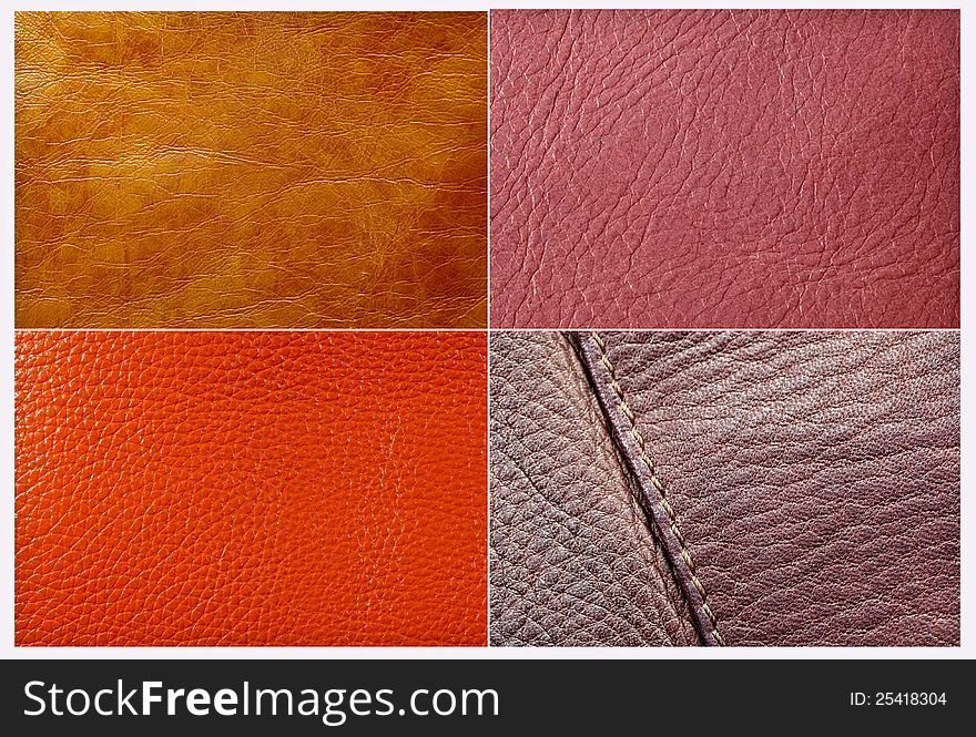 Close up of leather texture background