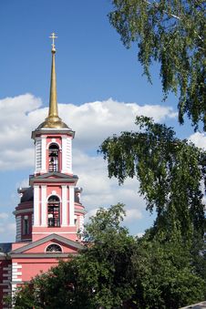 Belfry Of The Church Of St. Sergei Radonezhsky Stock Photo Belfry Of The Church Of St. Sergei Radonezhsky Stock Photo