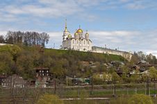 Ancient Assumption Cathedral In Vladimir, Russia Royalty Free Stock Photography Ancient Assumption Cathedral In Vladimir, Russia Royalty Free Stock Photography