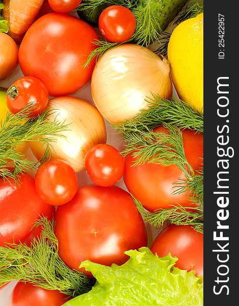 Background from fresh vegetables , close up. Background from fresh vegetables , close up
