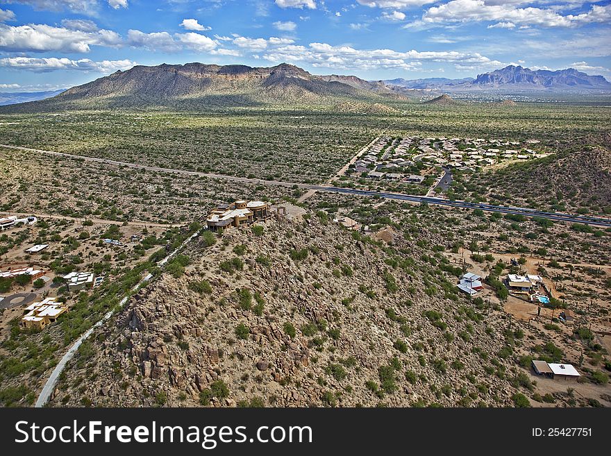 Scenic Vista Of East Mesa And Apache Junction