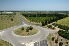 A Road Among The Plantations In Catalonia Royalty Free Stock Photos A Road Among The Plantations In Catalonia Royalty Free Stock Photos