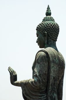 Statue Of Blessing Buddha Royalty Free Stock Photo