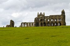 Whitby Abbey Across The Field Royalty Free Stock Photos Whitby Abbey Across The Field Royalty Free Stock Photos