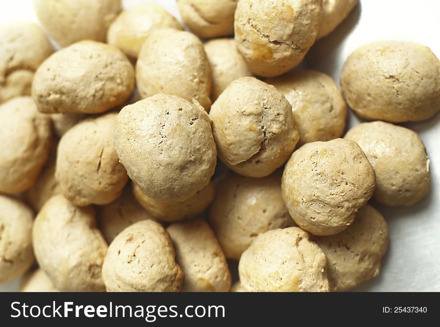 Pile of Homemade Bread Balls ( Buns ) Top View. Pile of Homemade Bread Balls ( Buns ) Top View