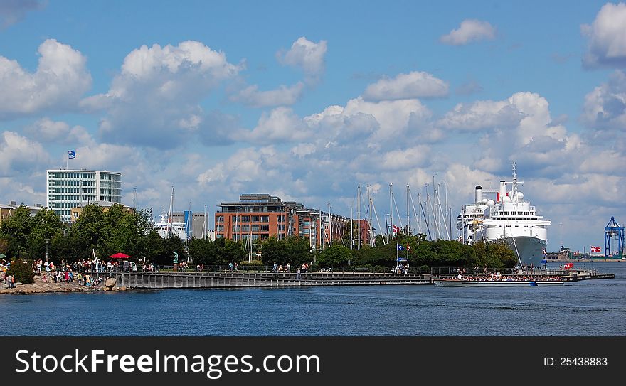 Copenhagen tourist harbor