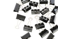 Binder Clips Royalty Free Stock Photography