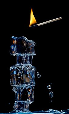 Ice And Fire Royalty Free Stock Photography