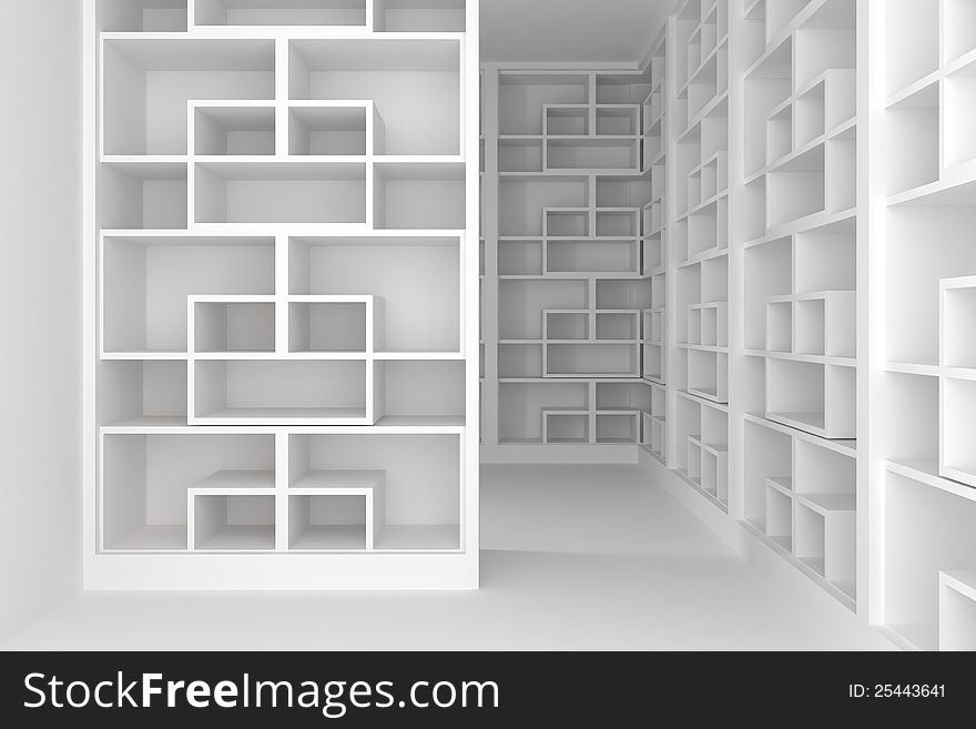 Shelves room