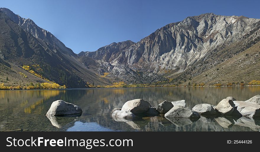 Convict Lake in the eastern Sirra Nevada Mountains of California