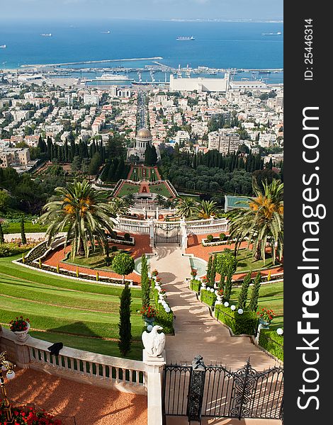 The Bahai Gardens in Haifa Israel