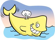 Happy Whale Royalty Free Stock Photos Happy Whale Royalty Free Stock Photos