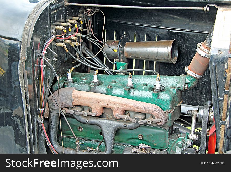 Old vintage ford engine
