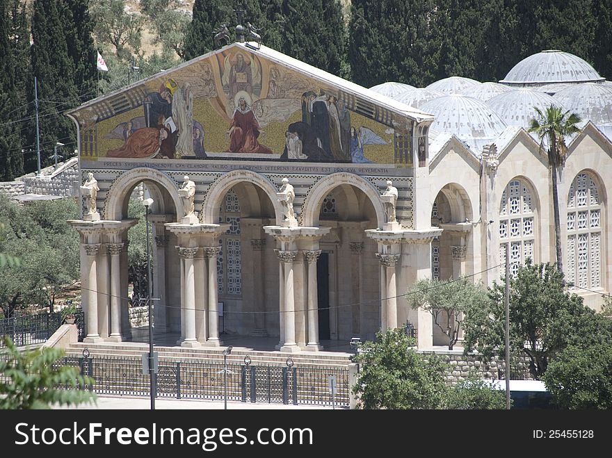 Facade of the Church of Gethsemane, Jerusalem