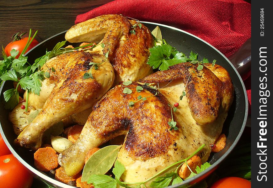 Roasted chicken