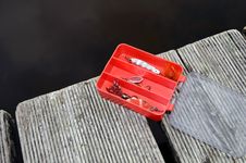Fishing Tackle Box Red Stock Image Fishing Tackle Box Red Stock Image
