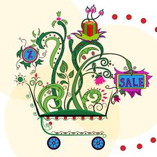 Shopping In Cart Royalty Free Stock Images Shopping In Cart Royalty Free Stock Images