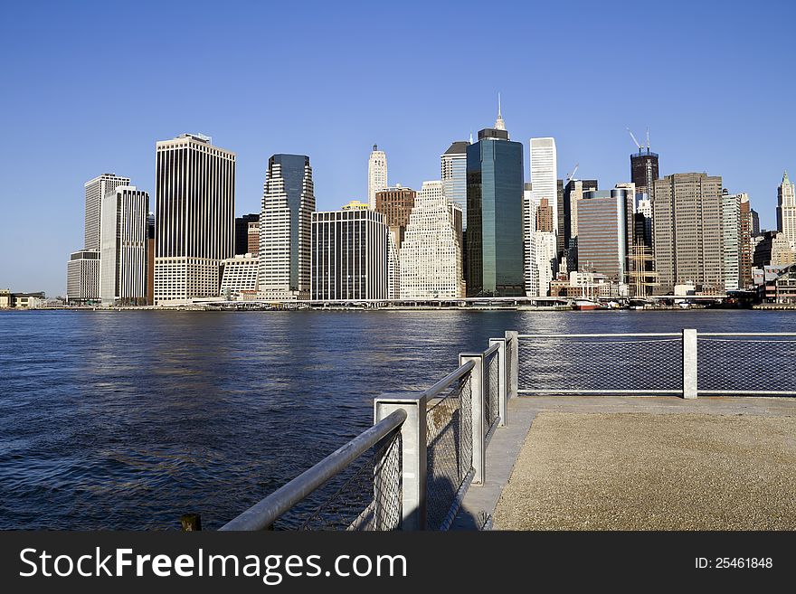 Manhattan in a sunny morning, New York, United States. Manhattan in a sunny morning, New York, United States