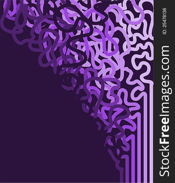 Abstract dark purple background with curved lines. Abstract dark purple background with curved lines
