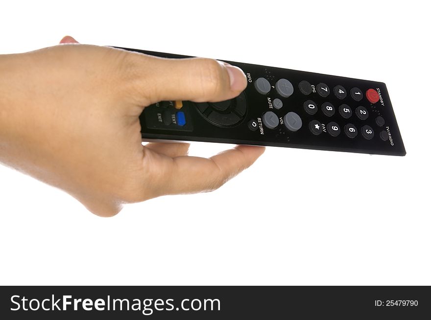 Holding Remote Control