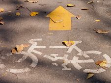 Bicycle Sign Royalty Free Stock Photo