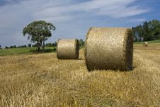 Straw Bales Royalty Free Stock Photography Straw Bales Royalty Free Stock Photography