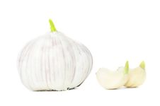 Garlic With Cloves Royalty Free Stock Images Garlic With Cloves Royalty Free Stock Images