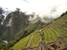 Residential And The Field Section Of Machu Picchu Stock Image Residential And The Field Section Of Machu Picchu Stock Image