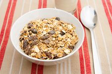 A Bowl Of Muesli Royalty Free Stock Photos A Bowl Of Muesli Royalty Free Stock Photos