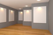 Gallery Gray Room Royalty Free Stock Photos Gallery Gray Room Royalty Free Stock Photos